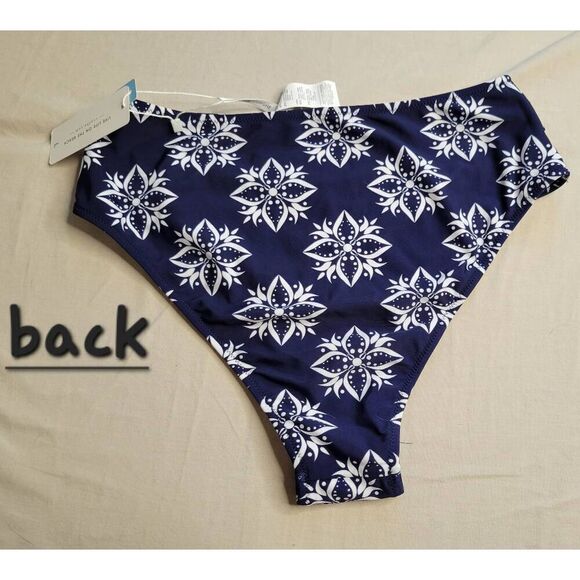 Swim bottoms nwt navy boho look large - Picture 4 of 5